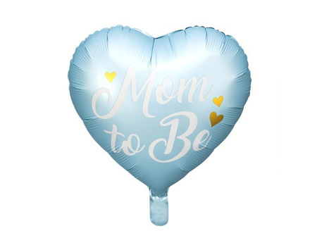 Balon foliowy Mom to Be 35cm niebieski1 sztuka FB92-001