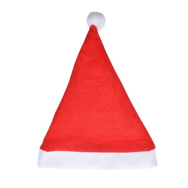 Czapka Mikołaja z pomponem 1szt