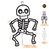 Wiszący szkielet Halloween Monsters 85cm DIY 1 sztuka 129739