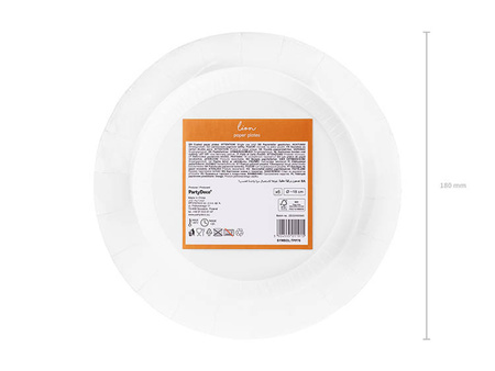 Talerzyki papierowe Lew 18cm 6 sztuk TPP76