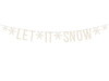 Baner świąteczny Let it snow biały 170cm 1szt. GRL52-008