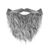 Sztuczna broda z wąsami samoprzylepna siwa zestaw PartyPal 167397