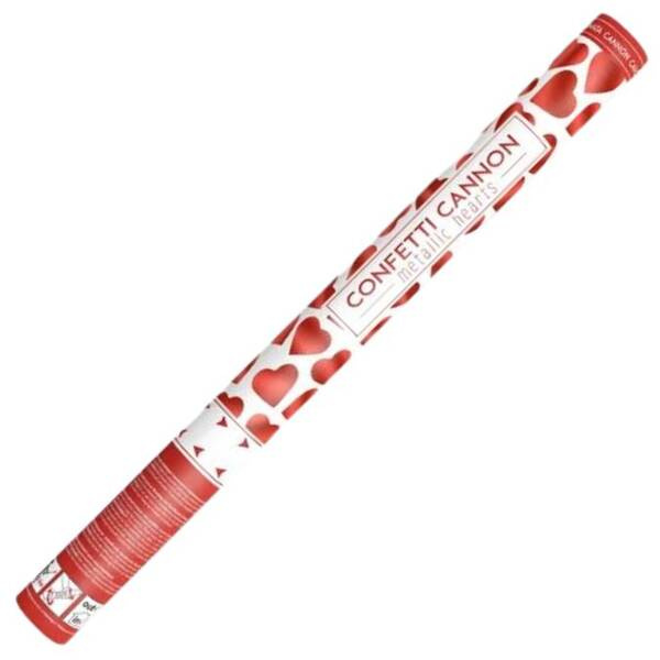 Tuby strzelające czerwonymi sercami 60cm 4 sztuki TUKHR60/4