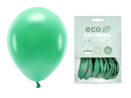 Balony Eco 30cm pastelowe zielone 10 sztuk ECO30P-012-10