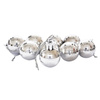 Bombki choinkowe disco srebrne 9 sztuk BN6240SRE-4202