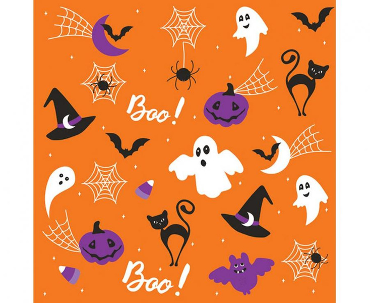 Serwetki papierowe na Halloween 33x33cm 20 sztuk SD_OG_037702