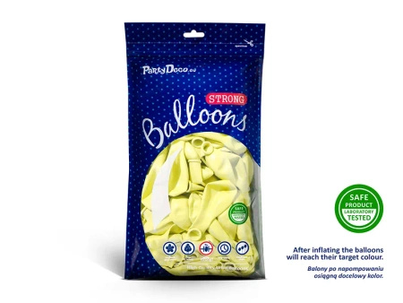 J. żółte balony pastelowe 30cm 50 sztuk SB14P-084J-50x