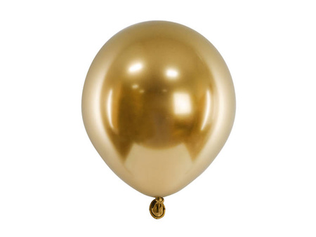 Balony złote glossy 12cm 25 sztuk CHB1-5-019-25x
