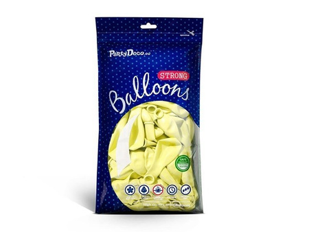 J. żółte balony pastelowe 30cm 50 sztuk SB14P-084J-50x