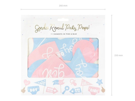 Rekwizyty do zdjęć Baby Shower gadżety 11 sztuk KNP29