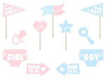 Rekwizyty do zdjęć Baby Shower gadżety 11 sztuk KNP29