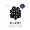 Balony czarne metaliczne 12 cali 30cm Strong 10 sztuk SB14M-010-10x