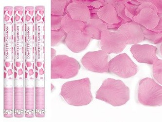 Tuby strzelające różowymi płatkami róż 60cm 4szt tukp60-081/4