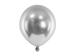 Balony glossy srebrne 12cm 25 sztuk CHB1-5-018-25x