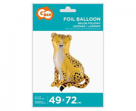 Balon foliowy Lampart 49x72cm 1szt BF-HLAM