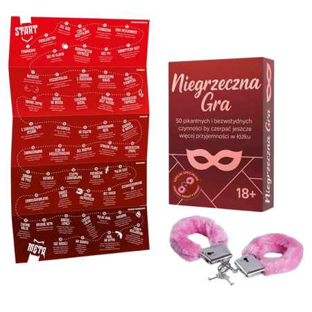 Niegrzeczna gra - 50 pikantnych zadań erotyczna gra planszowa dla par