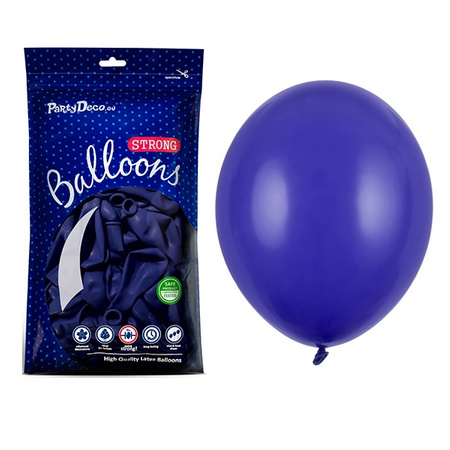 Granatowe balony pastelowe 12 cm 100 sztuk SB5P-074R-100x