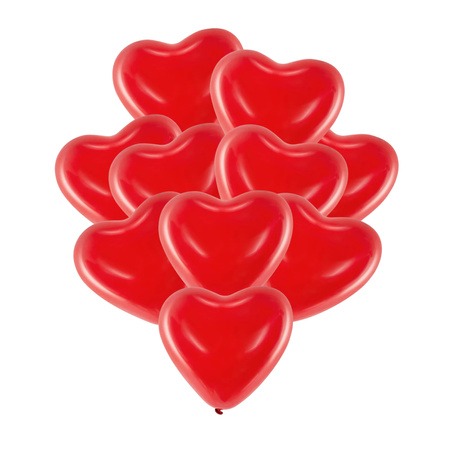 Balony Serca czerwone 10 cali 25cm 5 sztuk 092MD-5x