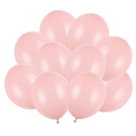 Balony różowe pastelowe jasny róż 5 cali 12 cm strong 10 sztuk SB5P-081B-10x