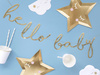 Baner na Baby Shower - Hello Baby złoty 70cm 1szt. GRL83-019M