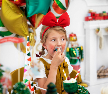 Opaska kokarda czerwona 18x21 1 sztuka OP15-007