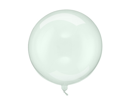 Balon Kula 40cm transparentny zielony 1 sztuka ORB16-1-012