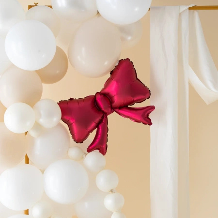 Balony foliowe kokardki czerwone 55 x 42 cm 3 sztuki 166574