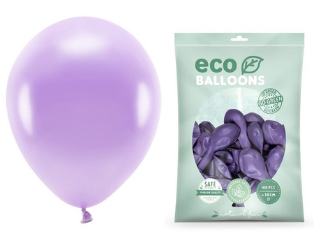 Balony Eco 30cm metalizowane lawenda 100 sztuk  ECO30M-002-100x