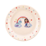 Talerzyki Koci Domek Gabi papierowe 23cm 6 sztuk TPP104