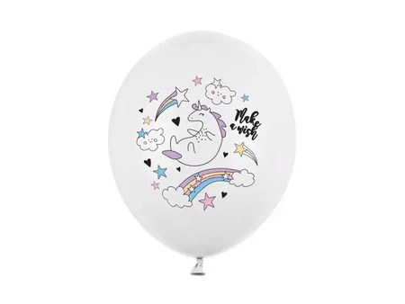 Balony Jednorożec 30cm 6 sztuk SB14P-205-008-6