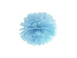 Pompon bibułowy 25cm j.mglisty niebieski 1szt pp25-093J