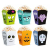 Pudełka na popcorn słodycze Potworki Monsters na Halloween 6 sztuk 129692