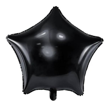 Balony foliowe gwiazdki czarne 48cm 10 sztuk FB3M-010-BOX-10x