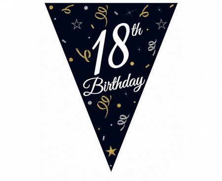 Girlanda urodzinowa flagi 18th Birthday 28x270cm GP-GF18