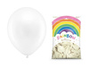 Balony Rainbow 23cm metalizowane białe 100 sztuk RB23M-008-100x