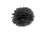 Pompon bibułowy 25cm czarny 1szt pp25-010