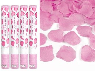 Tuby strzelające różowymi płatkami róż 40cm 4szt tukp40-081/4