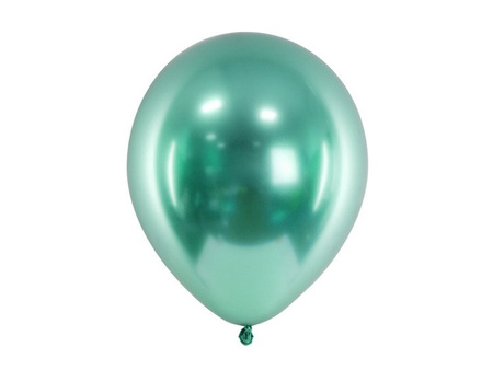 Balony butelkowa zieleń Glossy 30 cm lateksowe 50 sztuk CHB1-012B-50x