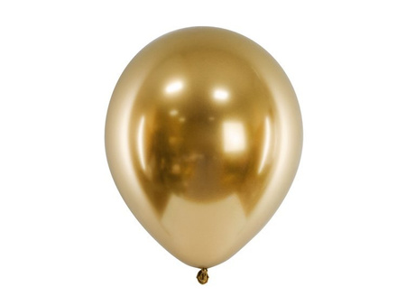 Balony złote Glossy 30 cm lateksowe 50 sztuk CHB1-019-50x