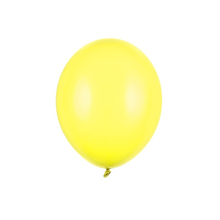 Balony żółte cytrynowe pastelowe 23cm 9 cali Strong 100 sztuk 100 sztuk SB10P-084-100x