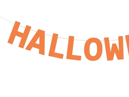  Baner Halloween pomarańczowy na Halloween 250cm 1 sztuka GRL105