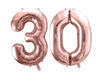 Balony na 30 urodziny różowe złoto rose gold foliowe 100cm FB1M-30-019R
