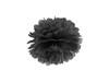 Pompon bibułowy 25cm czarny 1szt pp25-010