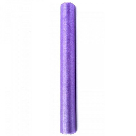Organza liliowa 36cm x 9m 1 rolka ORP-004