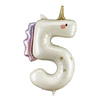 Balon foliowy cyfra 5 jednorożec 92cm 1 sztuka FB359-5