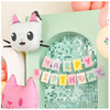 Baner urodzinowy napis Happy Birthday Koci Domek Gabi 180 cm 1 sztuka GRL129