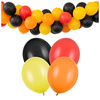 Balony pastelowe czarne pomarańczowe żółte czerwone 30cm 20 sztuk ZB22