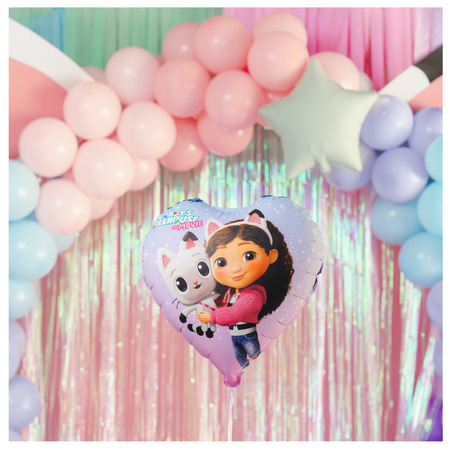 Balon serce Koci Domek Gabi foliowy 35cm 1 sztuka FB316