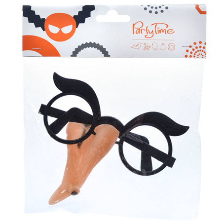 Okulary z nosem czarownicy Halloween 1 sztuka SR4442