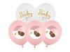 Balony Baby Girl miś księżyc 30cm 6 sztuk SB14P-337-000-6